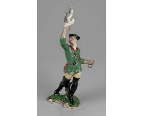 Nymphenburg, Porzellanmanufaktur, Rautenmarke/Blindmarke, A für 1976 - 1997: Falkner aus der "Roten Jagd", Entwurf Th. Kärner