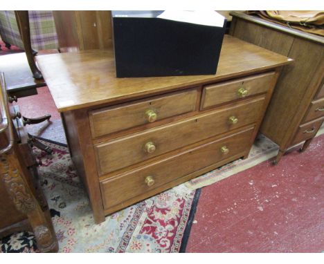 Teak 2 over 2 chest of drawers