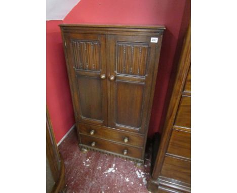 Linen fold wardrobe with 2 drawers