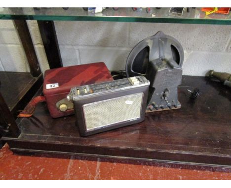 2 early radios & Stentorian speaker