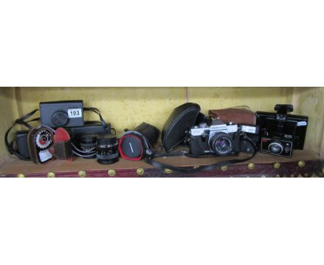 Collection of cameras etc to include Weston Master III light meter