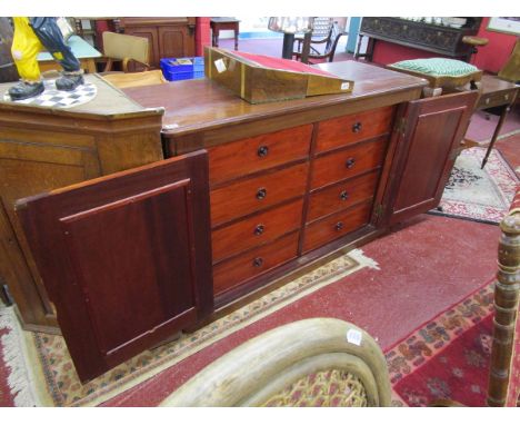 Cupboarded chest of drawers
