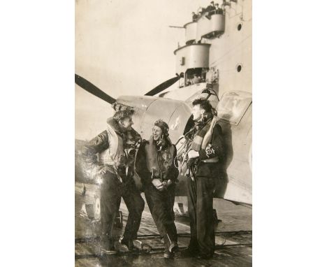 Rare and Interesting WW2 Fleet Air Arm Photograph Album consisting of black and white photographs taken during service in WW2