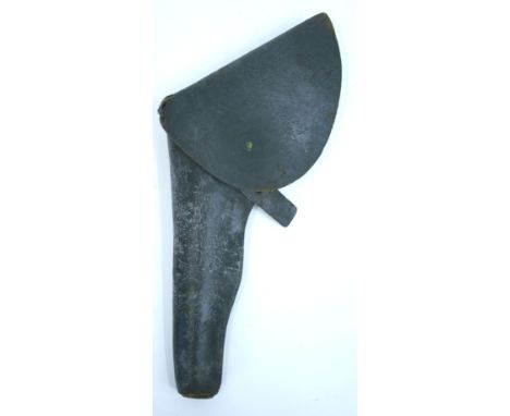 American Civil War Colt Dragoon Revolver Pistol Holster in leather with makers stamp to the reverse (unclear). Retains the fa