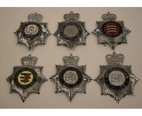 Selection of Obsolete British Police Helmet Plates all being EIIR period and include some with enamel centres. All plates are