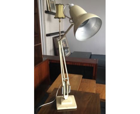 A painted Herbert Terry angle poise lamp.