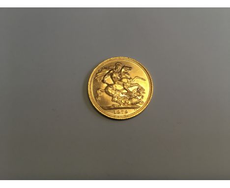 A 1979 gold sovereign, Elizabeth II, decimal portrait.