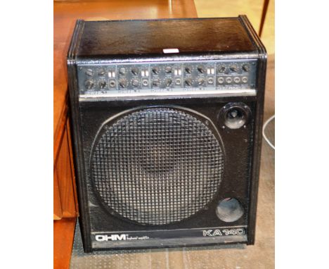 LARGE VINTAGE OHM KA140 AMPLIFIER / SPEAKER     