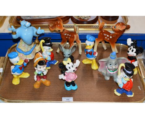 VARIOUS NOVELTY CERAMIC DISNEY FIGURINES     