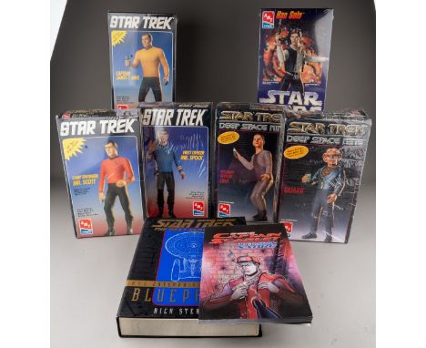 A set of three vintage boxed and sealed AMT / ERTL made Star Trek ' Special Collector's Edition Series ' boxed model kits to 