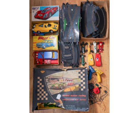 Tri-Ang (MiniModels Ltd, Havant) Model Motor Racing Scalextric Set no: CM 33k, Competition Car Series, boxed (a/f) with loose