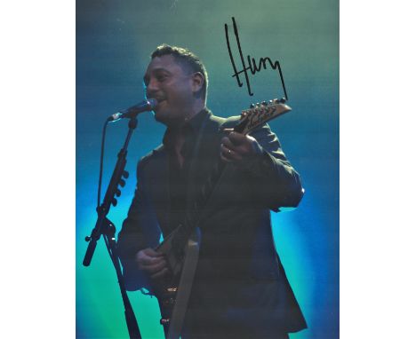 Huey Morgan Signed 10x8 Colour Photograph. Morgan Is An American Musician Best Known As The Frontman Of Rock/Hip Hop Band Fun