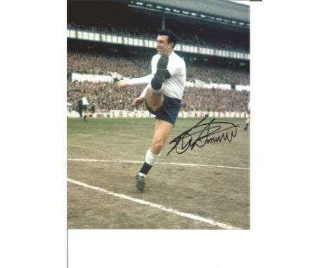 Bobby Smith 10x8 Signed Colour Photo Pictured In Action For Tottenham Hotspur. Good Condition. All autographs are genuine han