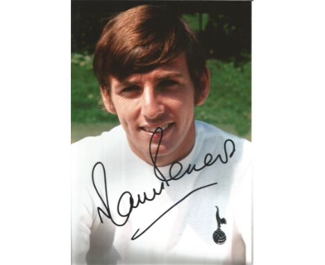 Football Martin Peters signed 12x8 colour photo pictured while playing for Tottenham Hotspur. Good Condition. All autographs 