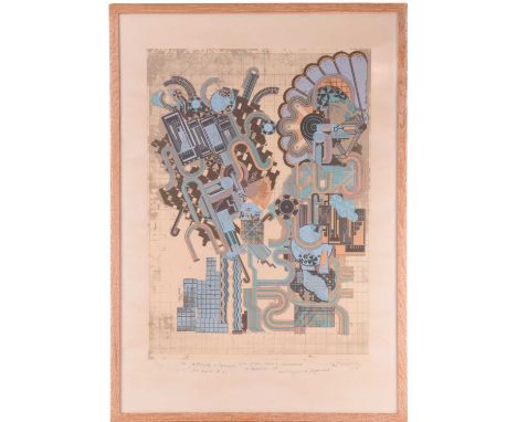 Sir Eduardo Paolozzi (1924 - 2005), Aeschylus and Socrates (from the Calcium Light Night series), signed and dated 1975, limi