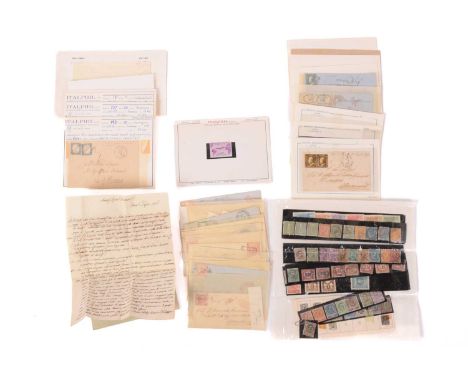 Philately; 19th century Italian States, a collection of stamps and items of Postal History interest, some in presentation sle