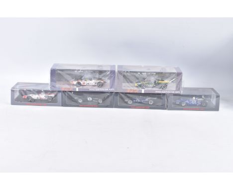 SIX BOXED SPARK MODEL MINIMAX 1960s VEHICLES, to include an Eagle MK7 Indy 500 1969, Denny Hulme, numbered S4263 in, an Eagle