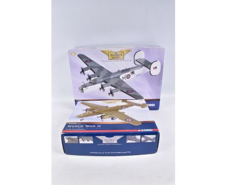 TWO BOXED CORGI LIMITED EDITION AVIATION ARCHIVE 1:72 SCALE DIECAST MODEL AIRCRAFTS, the first is a World War II Daring Raids