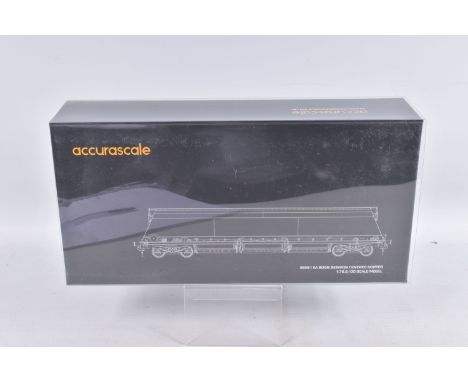 A BOXED ACCURASCALE OO GAUGE MODEL WAGON TWIN PACK, IIA Biomass Bogie Hopper Wagon, running no.'s 37 70 6955 261-2, 37 70 695