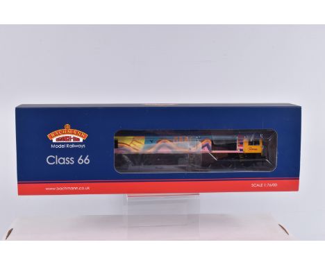 A BOXED   BACHMANN  BRANCHLINE MODEL RAILWAYS OO GAUGE, Class 66 Diesel, running number 66720, GBRF 'Rainbow' Competition Liv