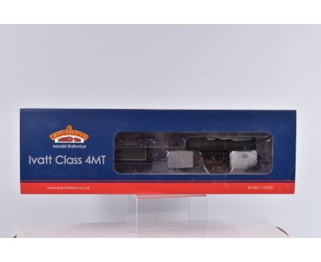 A BOXED   BACHMANN  BRANCHLINE MODEL RAILWAYS OO GAUGE, Ivatt Class 4MT, running no. 43014, Livery BR Black Late Crest (Weath