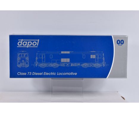 A BOXED DAPOL CLASS 73 DIESEL ELECTRIC LOCOMOTIVE, OO Gauge, running no. 73101 'Brighton Evening Argus', Liver BR Pullman, mo