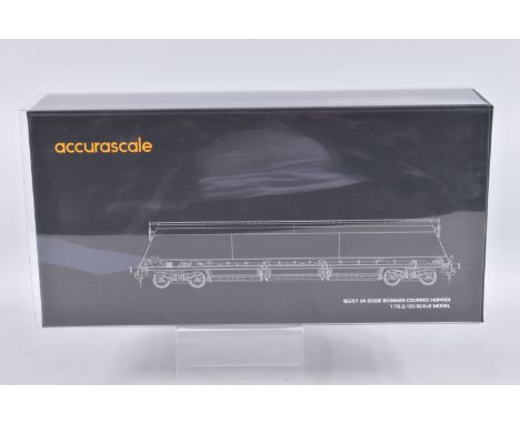 A BOXED ACCURASCALE OO GAUGE MODEL WAGON TWIN PACK, IIA Biomass Bogie Hopper Wagon, GBRF-VTG,  running no. 83 70 6955 315-9, 