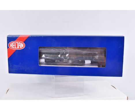A BOXED HELJAN OO GAUGE CLASS 128 DIESEL PARCEL UNIT, DMU W55993 in BR Green Livery with speed whiskers, model no. 89001, app