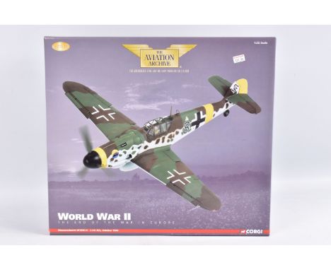 A BOXED LIMITED EDITION CORGI AVIATION ARCHIVE WORLD WAR II THE END OF THE WAR IN EUROPE 1:32 SCALE DIECAST MODEL AIRCRAFT, n