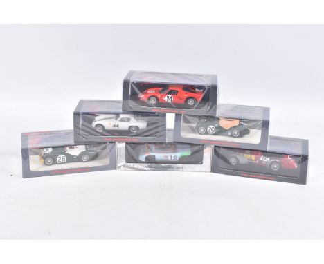 SIX BOXED SPARK MODEL MINIMAX VEHICLES, to include a Triumph TR2 LM 1955, B Hadley - K Richardson, numbered S1393, in plastic