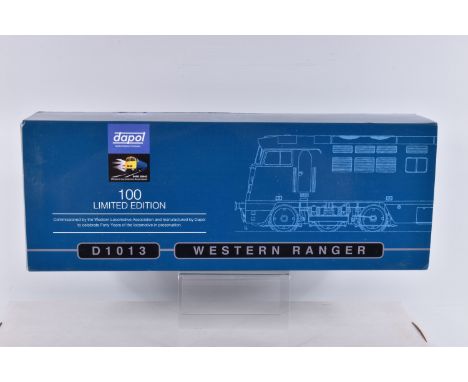A BOXED DAPOL LIMITED EDITION MODEL of D1013 WESTERN RANGER DIESEL HYDRAULIC, Class 52, Livery in BR Blue - RD Plates, includ