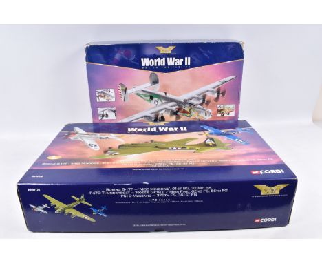 TWO BOXED CORGI AVIATION ARCHIVE 1:72 SCALE WORLD WAR II WAR IN THE PACIFIC DIECAST MODEL AIRCRAFTS, the first is a Consolida