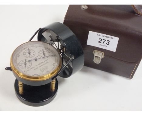 A VINTAGE CASED CASELLA OF LONDON AIR METER NUMBER D6773