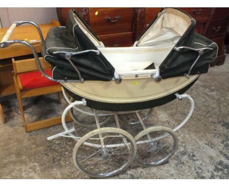 A VINTAGE ' HUBEAR' CHILDS PRAM