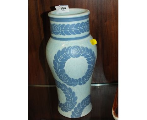A GUSTAFSBERG 1911 CERAMIC VASE SIGNED JOSEPH EKBERG