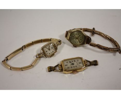THREE VINTAGE LADIES WRIST WATCHES