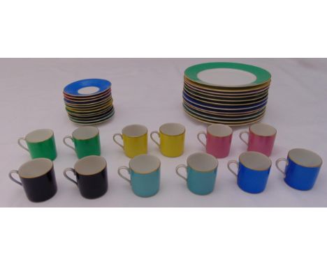A Rosenthal coffee service to include twelve coffee cups and saucers and twelve sandwich plates (36)
