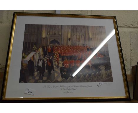 JULIAN BARROW, 'THE LAYING UP OF THE OLD COLOURS OF THE 1ST BATTALION COLDSTEAM GUARDS, ETON CHAPEL, 25TH JUNE 2012', LIMITED