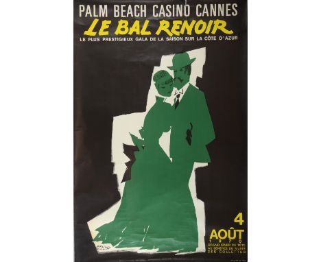 French Casino Advertising Posters for Palm Beach Casino Cannes & another for Art De Chine Hall Du Casino Municipal (2)  