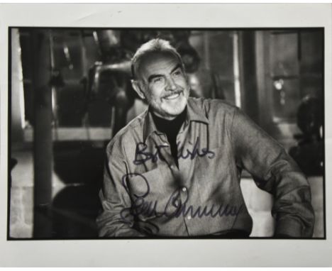 Sean Connery (1930- ) Scottish Actor, famous for his portrayal of James Bond, signed promotional photograph, showing a close-