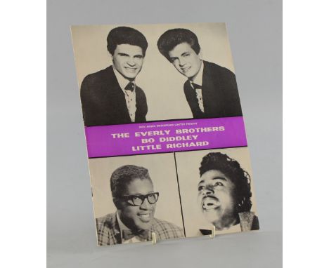 Tour programme for The Rolling Stones first tour in 1963, with headline acts The Everly Brothers, Bo Diddley & Little Richard