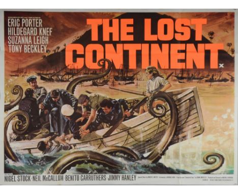 The Lost Continent (1967) British Quad film poster, art by Tom Chantrell, folded 30 x 40in. (76 x 102cm)  