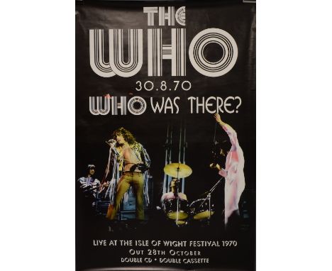 Two posters: The Who Isle of Wight festival 1970 CD promo from the mid 1990's & The Rolling Stones Bridges to Babylon 1997 al