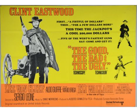 Three Clint Eastwood British Quad film posters, all Western inc The Good the Bad & The Ugly (1970's r-r), The Beguiled (1971)