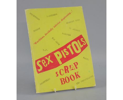 The Sex Pistols Scrapbook by Ray Stevenson, 1977, first edition of Ray Stevenson's self-published collage of Sex Pistols phot