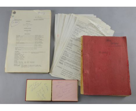 Entertainment - collection of items relating to the actor Nicolas Selby (1925-2010) including 22 Call sheets for Roman Polans