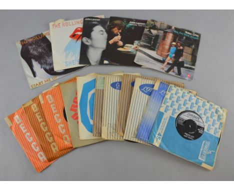 400+ 45 rpm vinyl singles including 8 Beatles, 7 Rolling Stones, 7 Eddie Cochran (HL), Neil Sedaka, The Everley Brothers, Cul