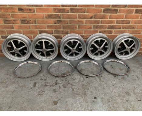 Set Of Five Steel Rostyle Wheels &amp; Four Crome Wheel EmbellishersMake: Contact AuctioneerModel: Contact AuctioneerYear: 0M