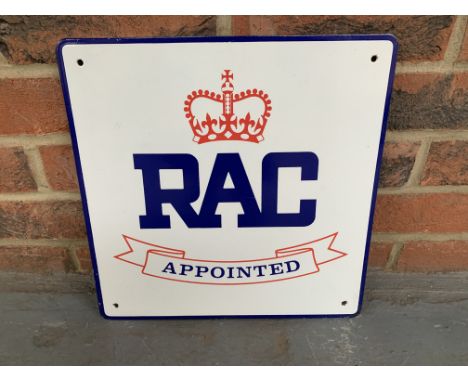 Enamel RAC Appointed Sign, New Old StockMake: Contact AuctioneerModel: Contact AuctioneerYear: 0Mileage: 0VIN: Contact Auctio