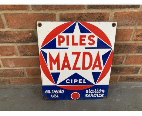 Original Enamel Piles Mazda Cipel SignMake: Contact AuctioneerModel: Contact AuctioneerYear: 0Mileage: 0VIN: Contact Auctione